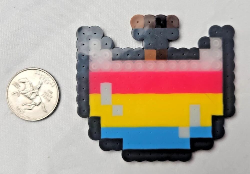 Pansexual LGBT Potion Perler Pixel Art